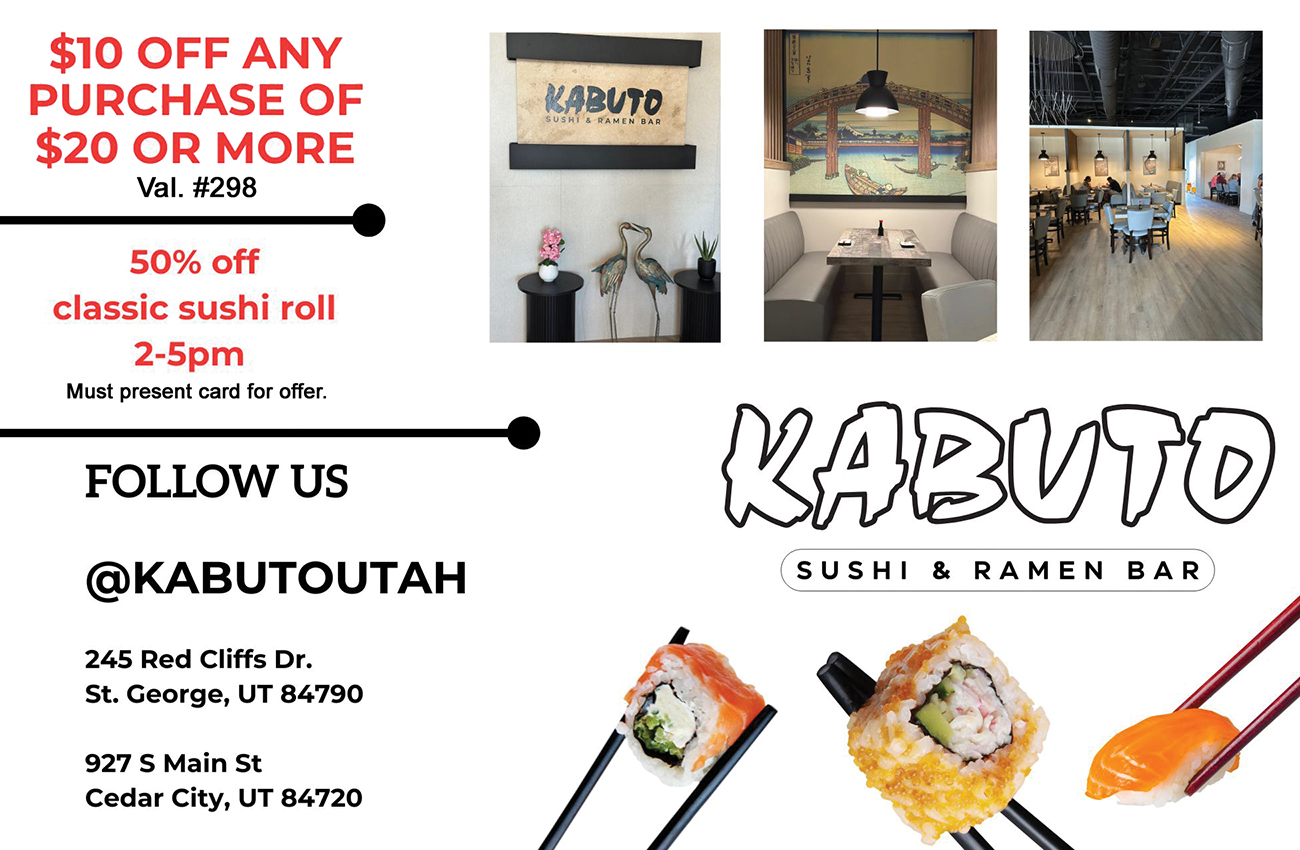 Kabuto Sushi & Ramen Bar Ad